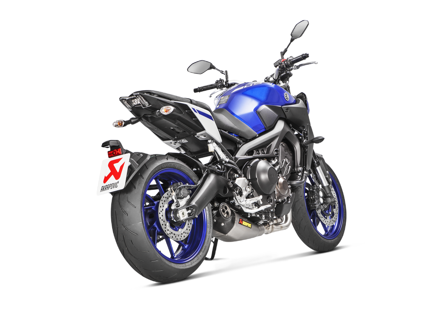 Akrapovič Uitlaat - Yamaha MT-09/FZ-09 2014-2020 & meer - Racing Line (Titanium)