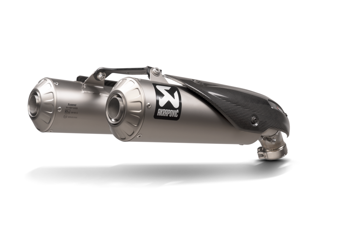 Akrapovic Uitlaat - Motor Accessoires - Ducati Scrambler 1100 - 2021 t/m 2024 - Slip-On Line (Titanium)