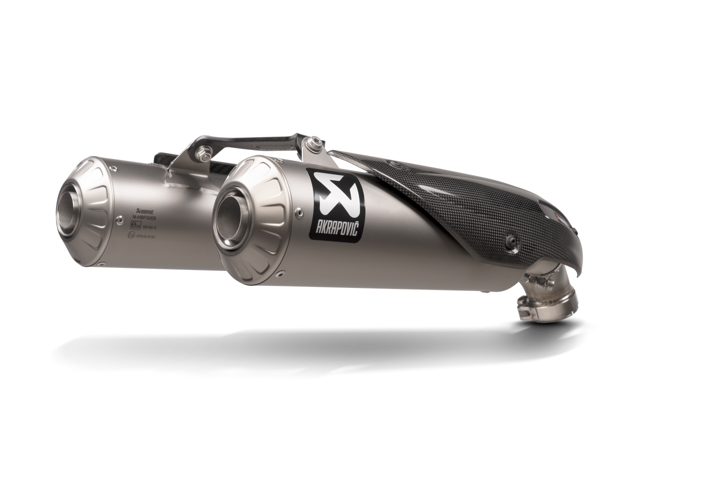 Akrapovič Uitlaat - Ducati Scrambler 1100 2021-2024 - Slip-On Line (Titanium) - Motor Accessoires