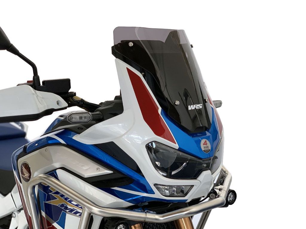 WRS Windscherm - Honda CRF1100L Africa Twin Adventure Sports 2020-2023 - Sport - Donker Getint / Mat Zwart