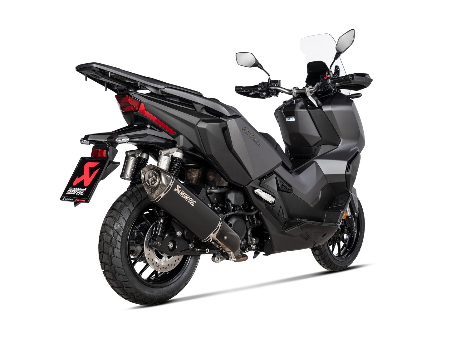 Optionele Akrapovič Uitlaat Accessoires - Honda ADV350 2022-2024 | NSS350 Forza 2021-2023 - Heat Shield (Carbon) - Motor Accessoires