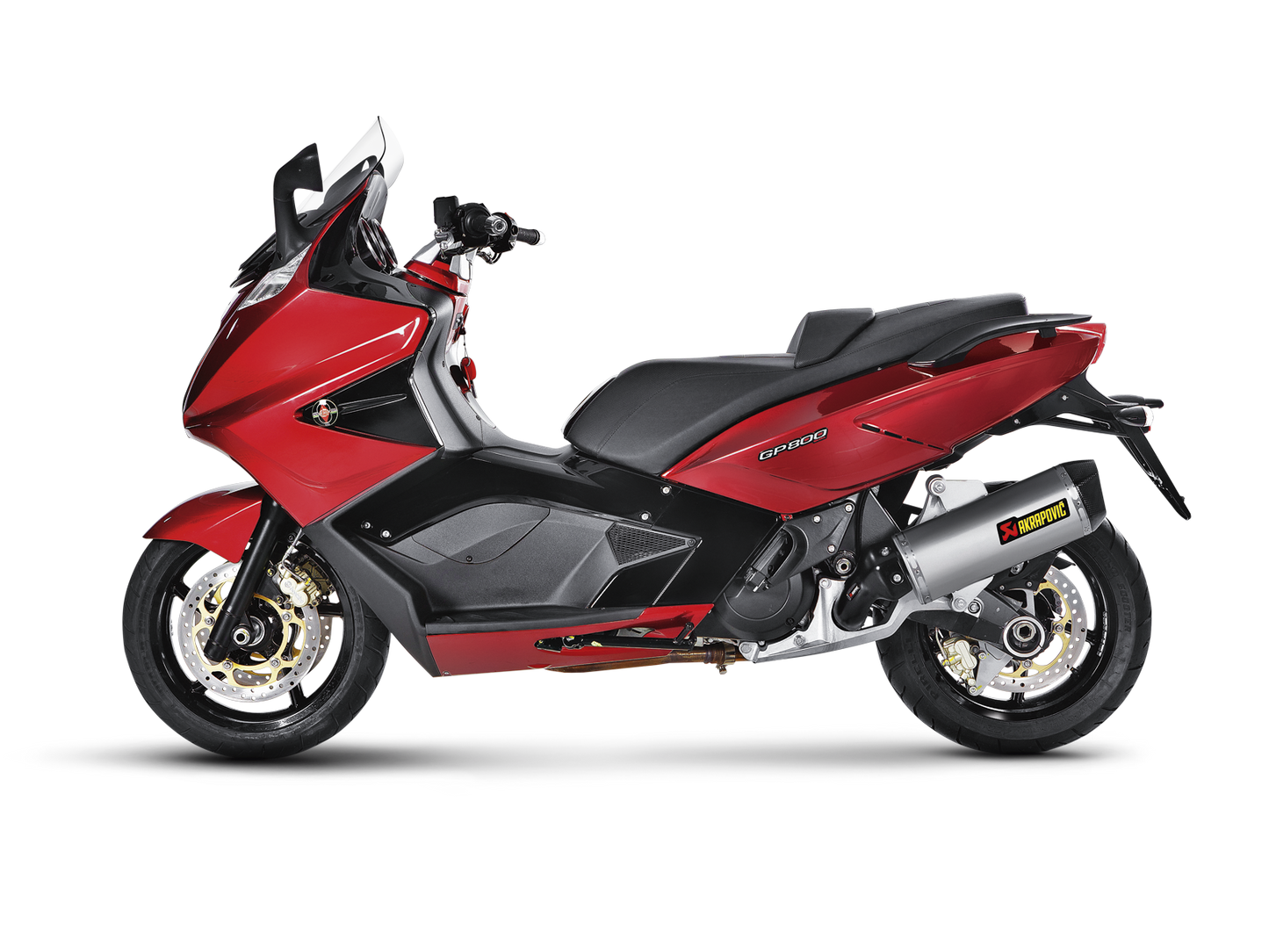 Akrapovič Uitlaat - Aprilia SRV 850 2012-2016 | Gilera GP 800 2008-2015 - Slip-On Line (SS) - Motor Accessoires