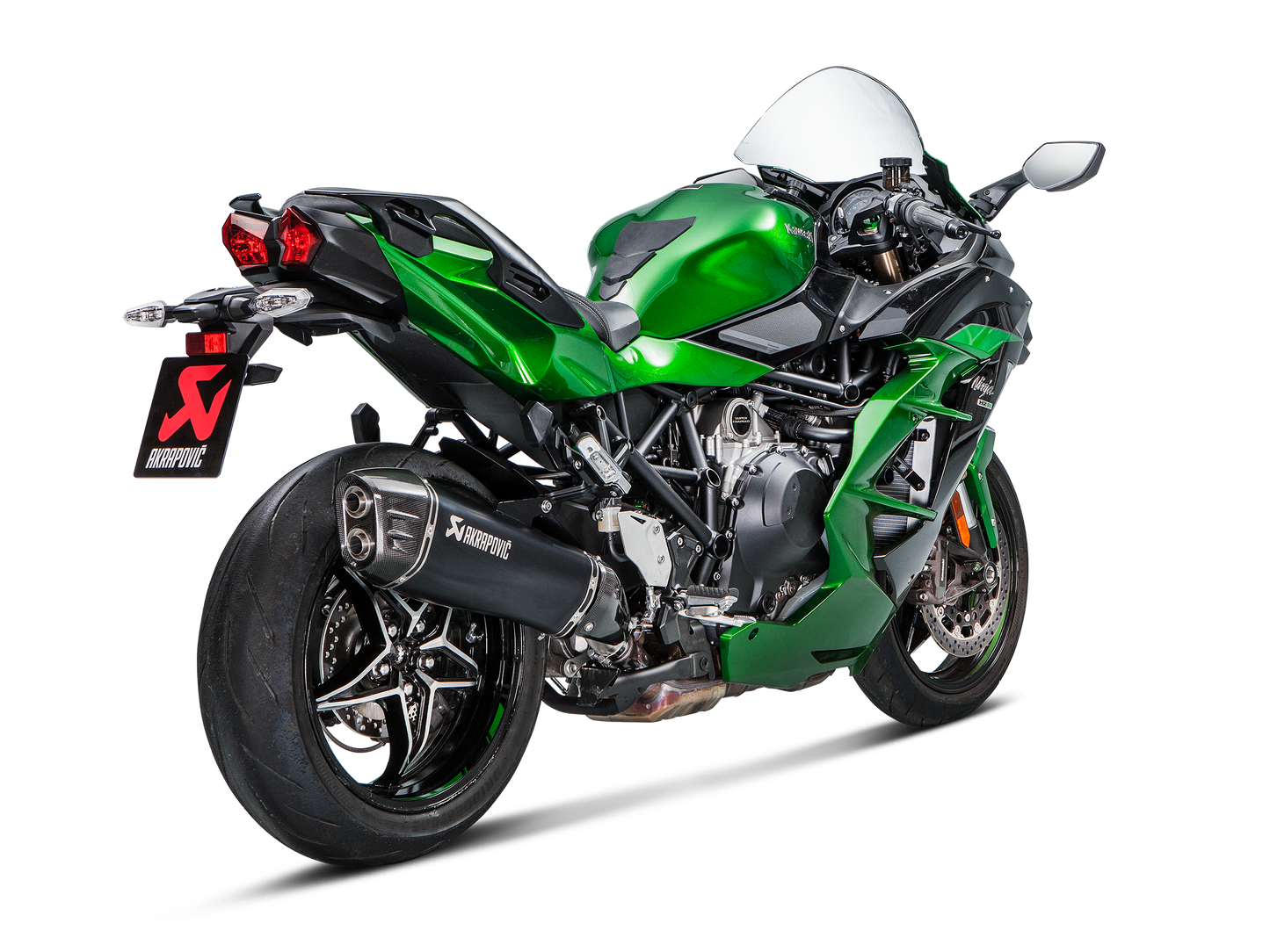 Akrapovič Uitlaat - Kawasaki Ninja H2 SX 2018-2020 - Slip-On Line (Titanium)