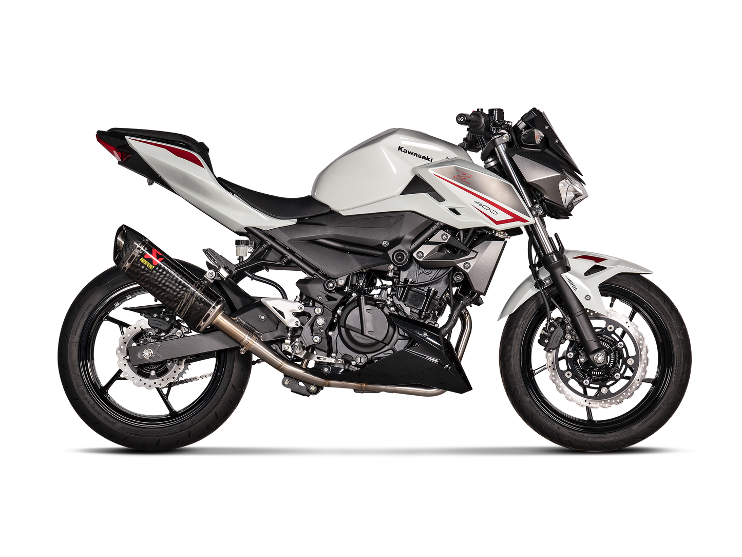 Akrapovič Uitlaat - Kawasaki Ninja 400 2018-2026 | Ninja 500 / Z500 2024-2026 | Z400 2019-2026 - Slip-On Line (Carbon) - Motor Accessoires