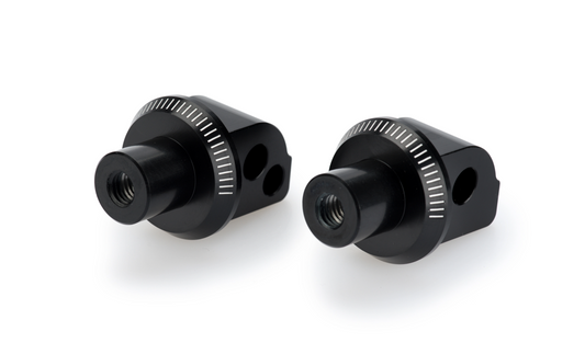 Voetsteunadapters achterzijde van Puig voor Aprilia Shiver 900/Dorsoduro 900 '17-