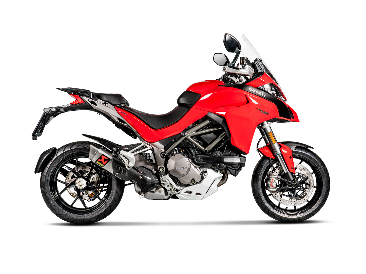 Akrapovič Uitlaat - Ducati Multistrada 1200 2015-2017 | Multistrada 1200 S 2015-2017 | Multistrada 1260 / 1260 S 2018-2020 - Slip-On Line (Titanium) - Motor Accessoires