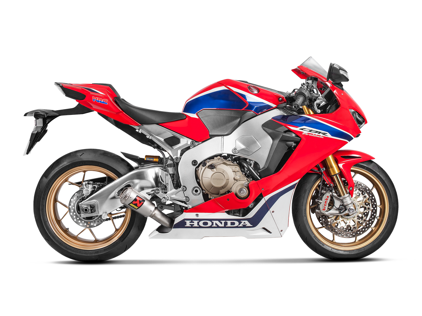 Akrapovič Uitlaat - Honda CBR1000RR 2017-2019 | CBR1000RR ABS 2017-2019 | CBR1000RR SP / SP2 2017-2019 - Slip-On Line (Titanium) - Motor Accessoires