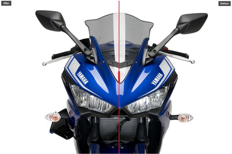 Side Spoiler Downforce Sport Puig Voor De Yamaha R3 '15-18