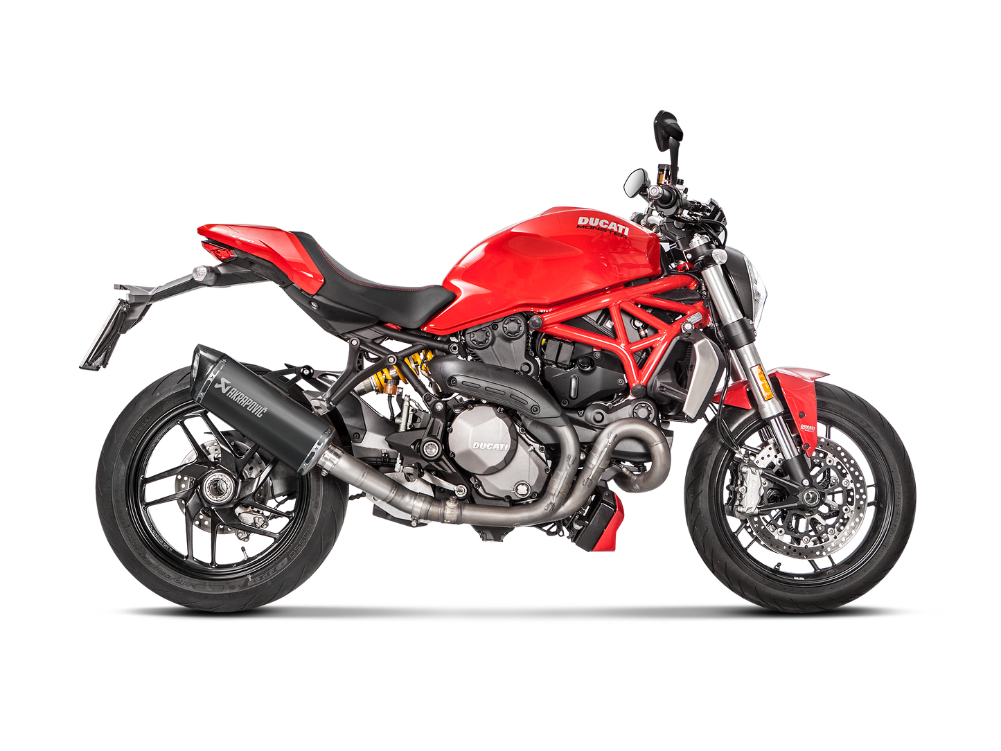 Akrapovič Uitlaat - Ducati Monster 1200 R 2017-2020 | Monster 1200/1200S 2017-2020 | Monster 821 2017-2020 - Slip-On Line (Titanium) - Motor Accessoires