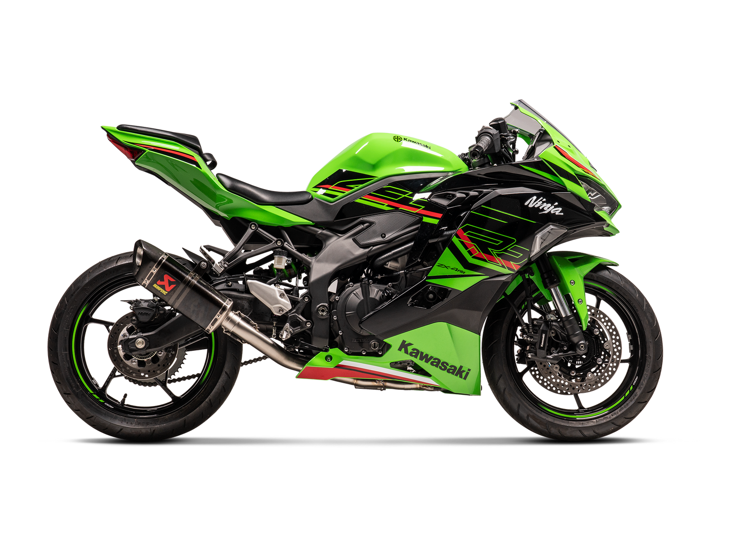 Akrapovič Uitlaat - Kawasaki Ninja ZX-25R 2020-2026 | Ninja ZX-4R 2023-2026 - Racing Line (Carbon) - Motor Accessoires