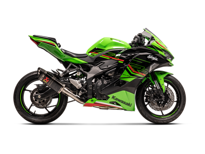 Akrapovič Uitlaat - Kawasaki Ninja ZX-25R 2020-2026 | Ninja ZX-4R 2023-2026 - Racing Line (Carbon) - Motor Accessoires
