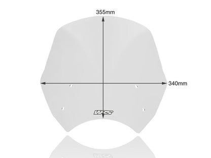 WRS CAPONORD WINDSCREEN - Donker Getint / Transparant