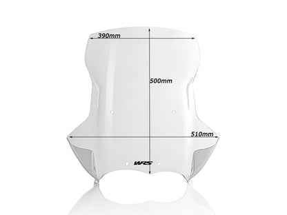WRS Windscherm - BMW R1200GS 2010-2012 | R1200GS Adventure 2010-2012 - Caponord - Licht Getint / Transparant