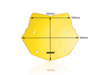 WRS Windscherm - BMW R1250GS LC 2018-2023 | R1250GS LC Adventure 2019-2023 - Enduro - Transparant / Mat Zwart en meer