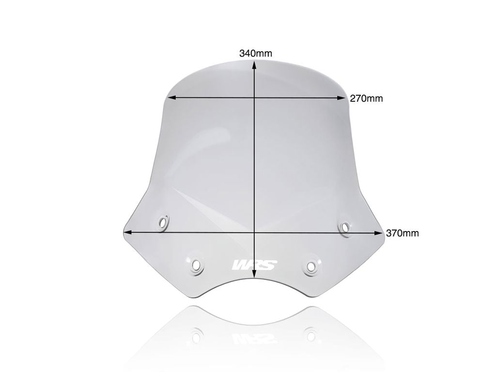WRS Vervangingsruit - BMW R1200R 2010-2014 - Intermedio - Licht Getint / Transparant