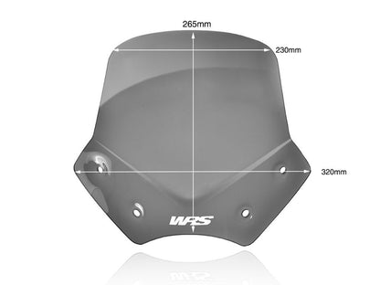 WRS Windscherm - BMW R1200R 2010-2014 - Sport - Transparant / Mat Zwart en meer