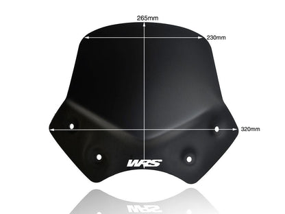 WRS Windscherm - BMW R1200R 2010-2014 - Sport - Transparant / Mat Zwart en meer
