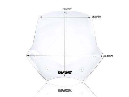 WRS Windscherm - BMW R1200R 2010-2014 - Sport - Transparant / Mat Zwart en meer