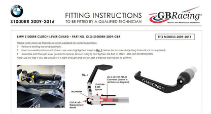 Brake Lever Guard GB-Racing BMW S1000RR '09-18