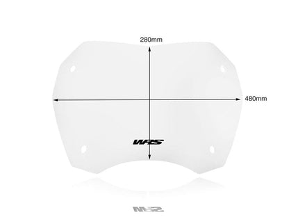 WRS SPORT WINDSCREEN - Donker Getint / Transparant