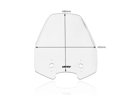 WRS Vervangingsruit - Kawasaki Versys 1000 2012-2020 | Versys 650 2015-2021 - Caponord - Licht Getint / Transparant