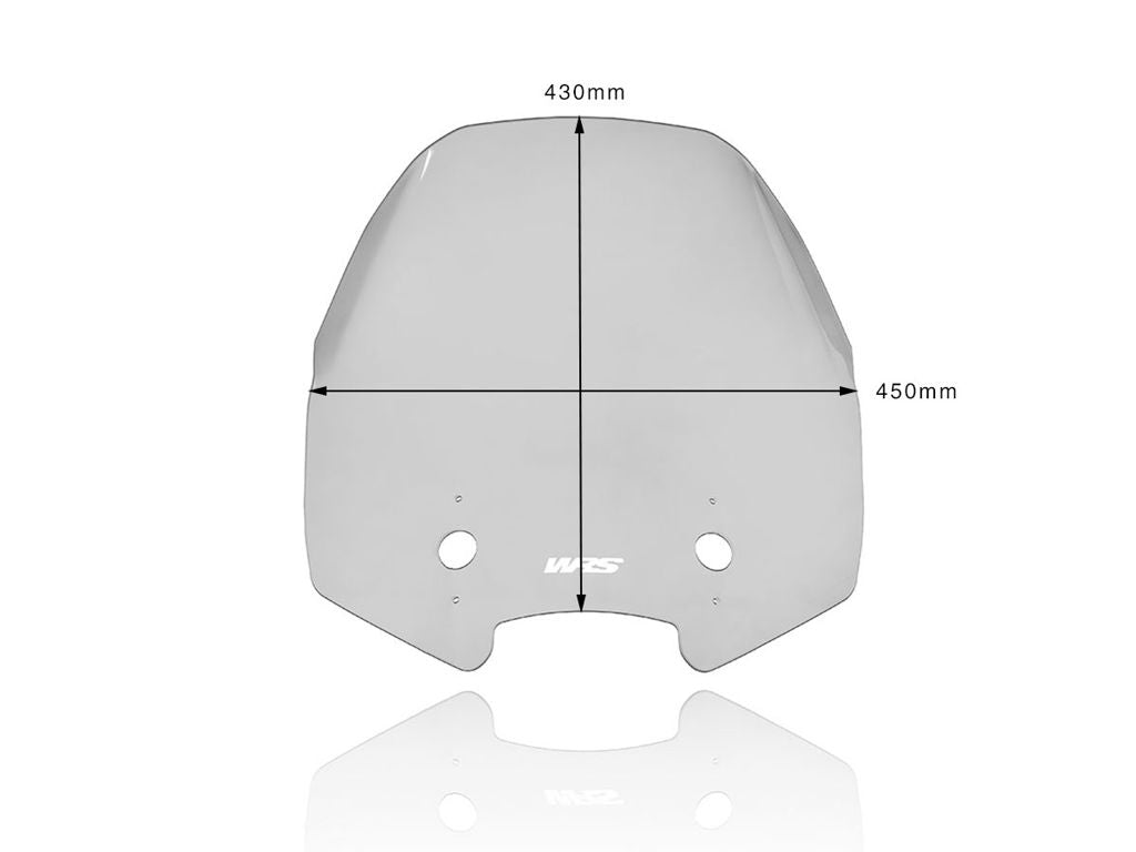 WRS Vervangingsruit - Kawasaki Versys 1000 2012-2020 | Versys 650 2015-2021 - Touring - Licht Getint / Transparant