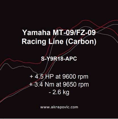 Akrapovič Racing Line Carbon Uitlaat – Yamaha MT-09 (2021 – 2025)