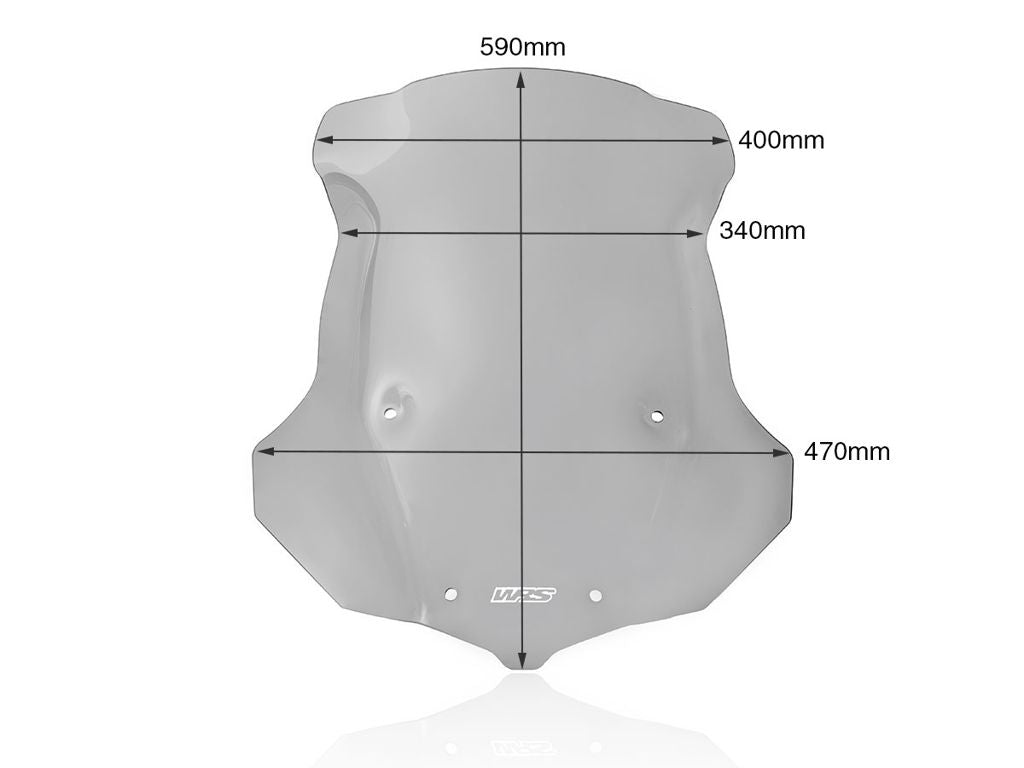 WRS Touring Windscherm - Triumph Tiger Explorer 1200 2016-2021 - Licht Getint / Transparant