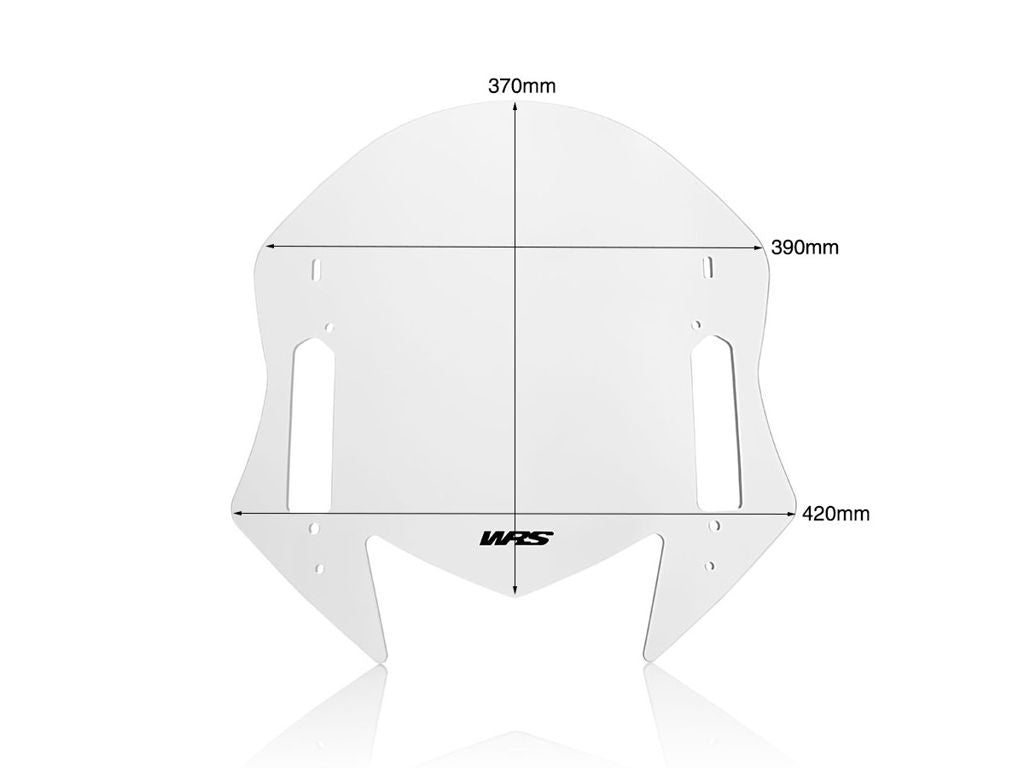 WRS Sport Windscherm - Yamaha T-MAX XP530 2017-2019 | T-MAX XP560 2020-2021 - Transparant / Mat Zwart en meer
