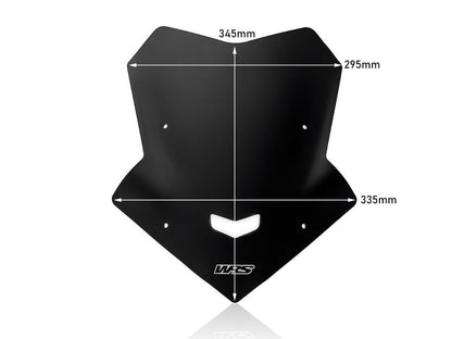 WRS Sport Windscherm - Yamaha MT-10/SP 2016-2021 - Donker Getint / Mat Zwart