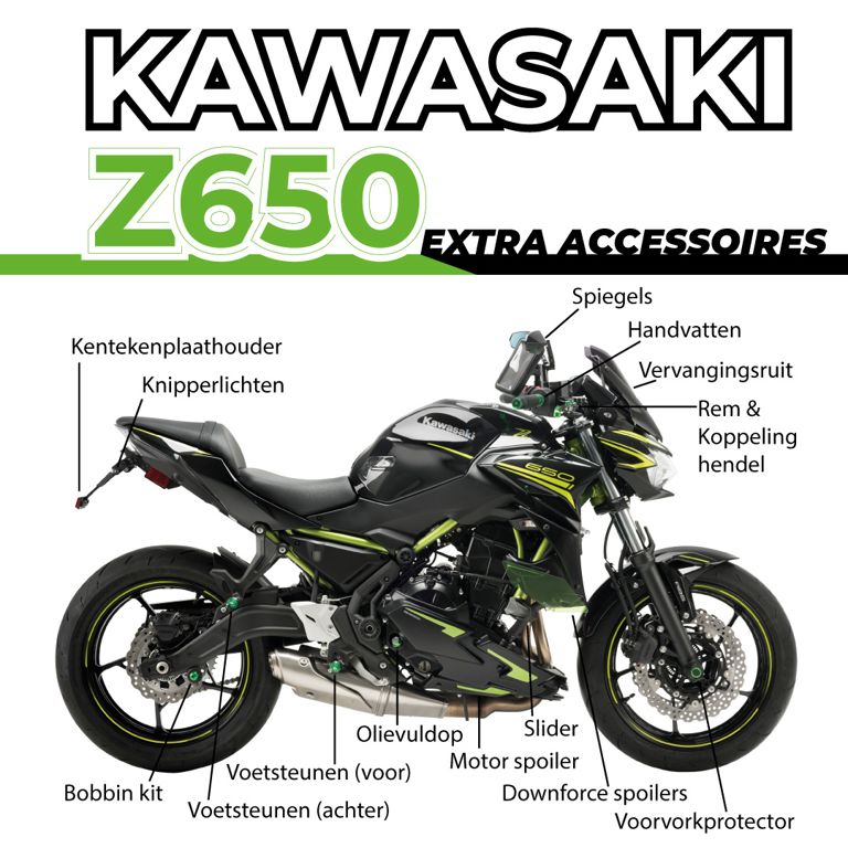 Kawasaki Z650 '20- Accessoire Pakket Puig