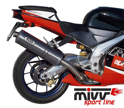 Mivv Oval Classic Rvs Demper Aprilia Rsv1000 '98-03