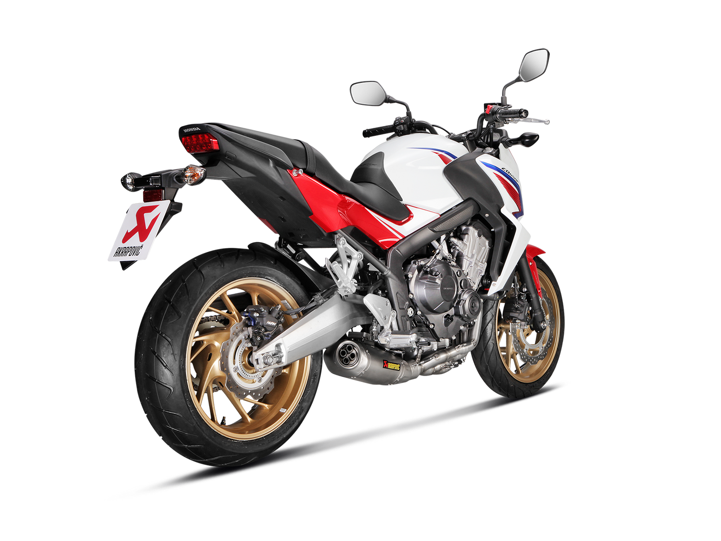 Akrapovič Uitlaat - Honda CB650F 2014-2016 | CBR650F 2014-2016 - Racing Line (Titanium) - Motor Accessoires