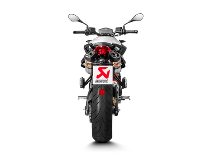 Akrapovič Uitlaat - Aprilia SHIVER 900 2017-2020 - Slip-On Line (Titanium)