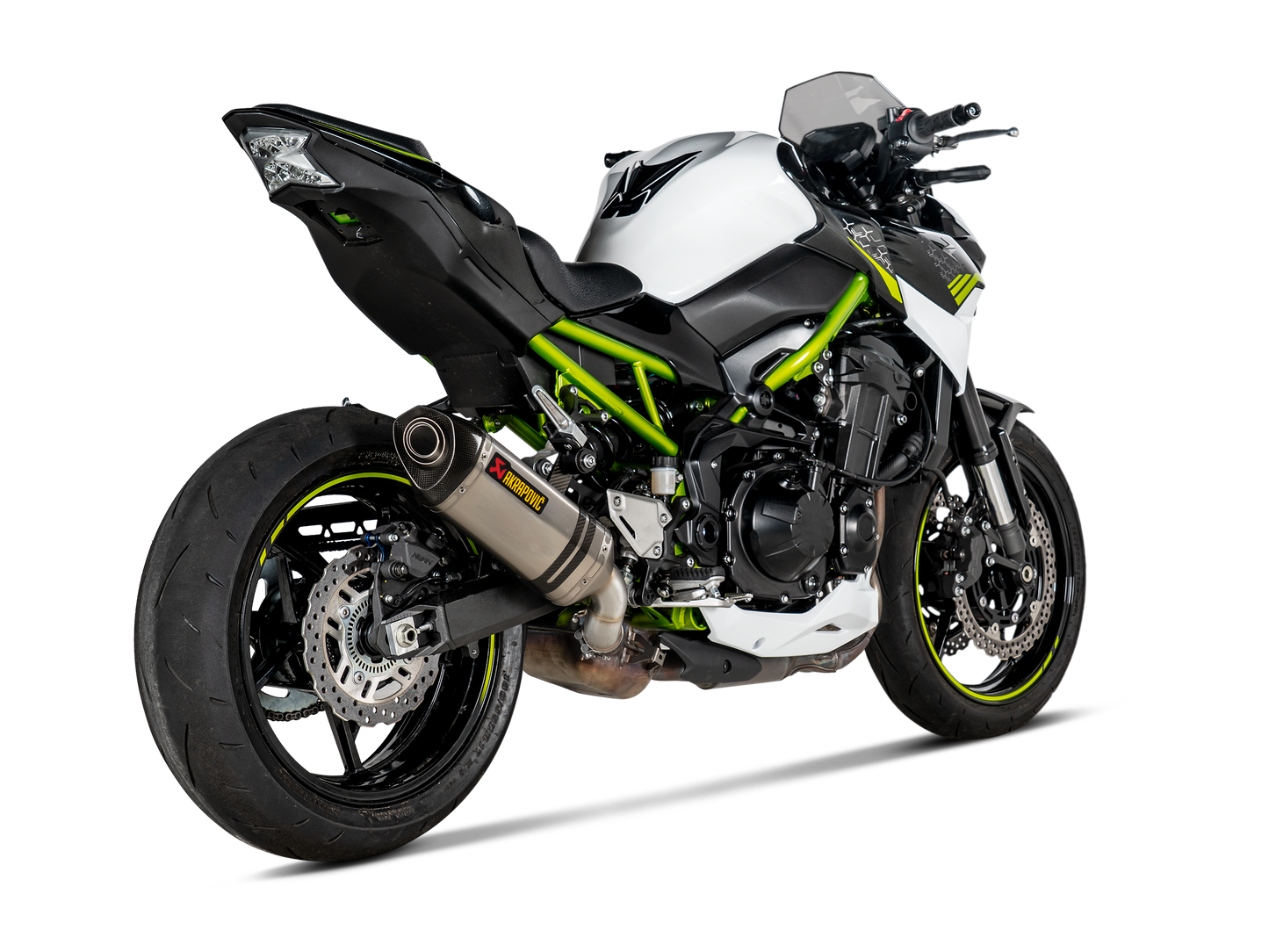Akrapovič Uitlaat - Kawasaki Z900 2017-2019 | Z900 (A2) 2018-2024 - Slip-On Line (Titanium) - Motor Accessoires