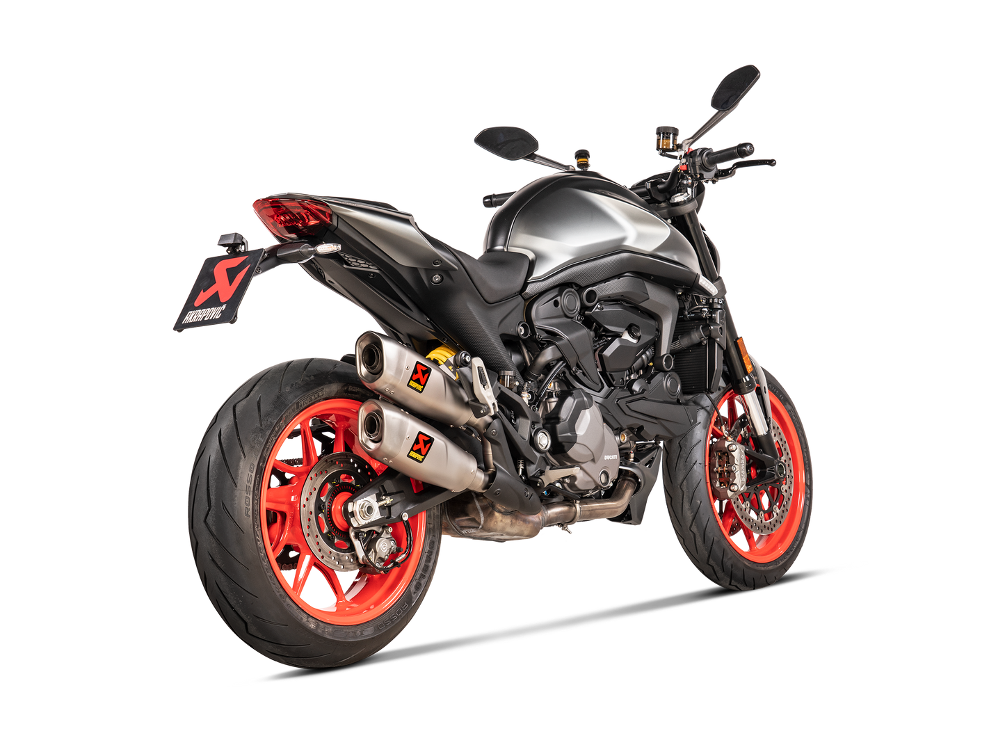 Akrapovič Uitlaat - Ducati Monster 2021-2024 - Slip-On Line (Titanium) - Motor Accessoires