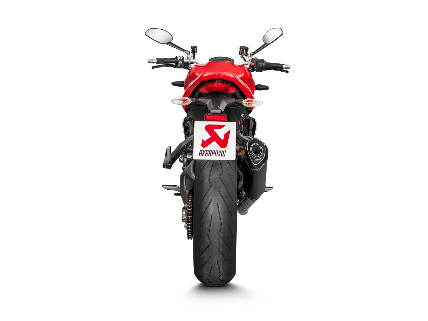 Akrapovič Uitlaat - Ducati Monster 1200 R 2017-2020 | Monster 1200/1200S 2017-2020 | Monster 821 2017-2020 - Slip-On Line (Titanium) - Motor Accessoires