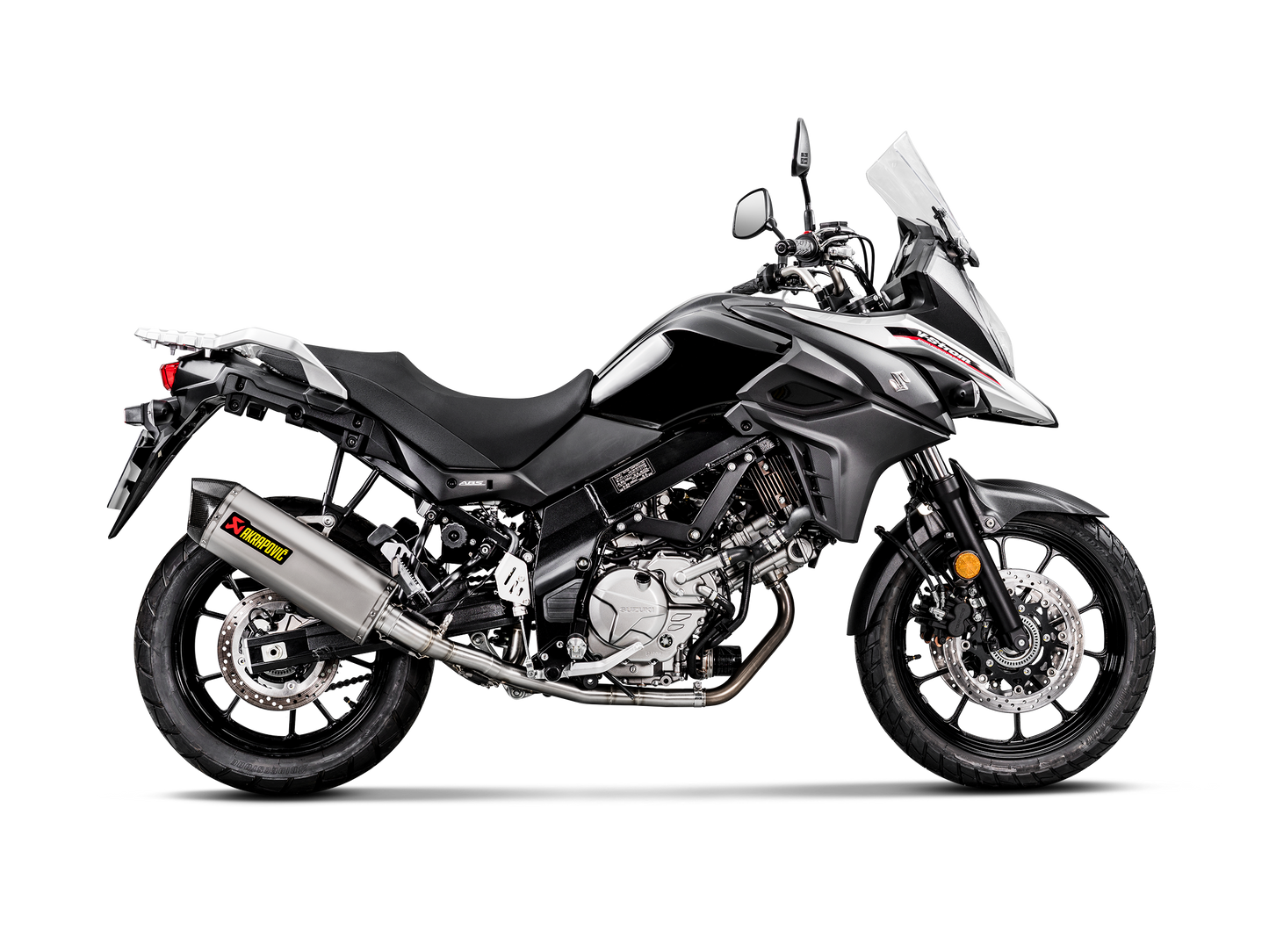 Akrapovič Uitlaat - Suzuki V-STROM 650 2017-2024 - Racing Line (Titanium)