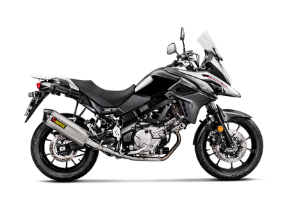 Akrapovič Uitlaat - Suzuki V-STROM 650 2017-2024 - Racing Line (Titanium)