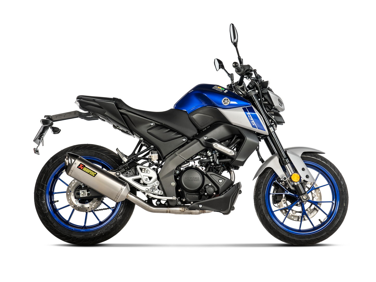 Akrapovič Uitlaat - Yamaha MT-125 2021-2026 | R125 2021-2026 | YZF-R25 2021-2026 - Racing Line (Titanium) - Motor Accessoires