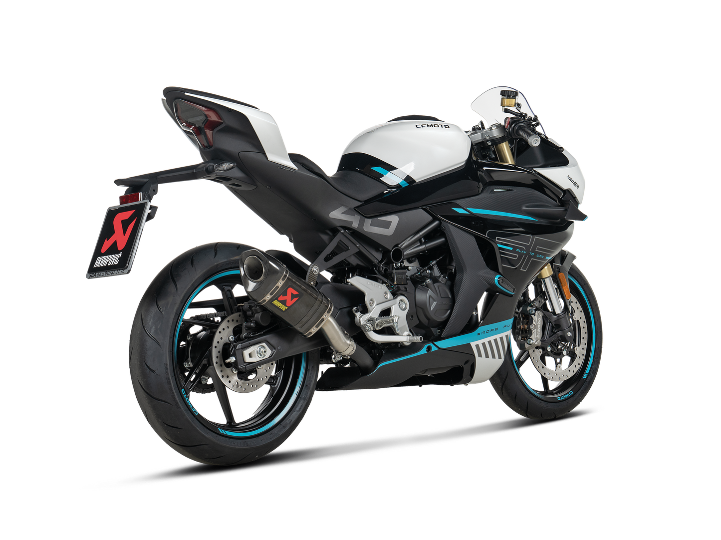 Akrapovič Uitlaat - CFMOTO 450SR / 450NK 2024-2026 - Slip-On Line (Carbon)