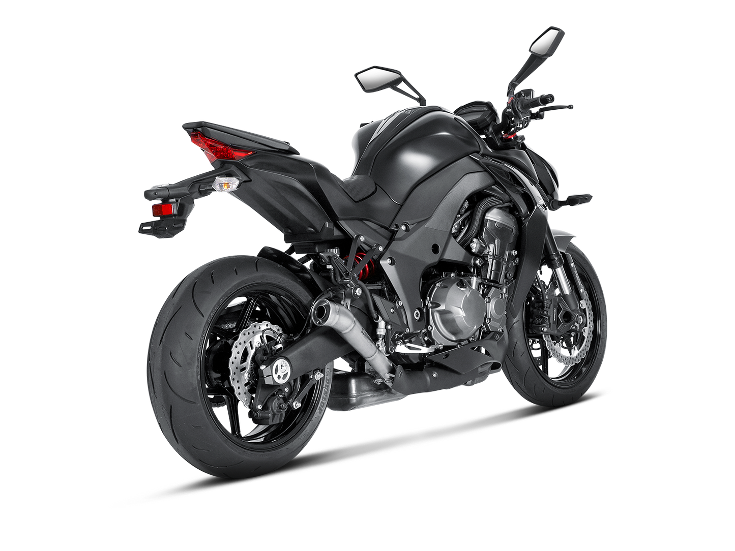 Akrapovič Uitlaat - Kawasaki Z1000 2014-2020 | Z1000SX / Ninja 1000 2014-2020 - Slip-On Line (Titanium) - Motor Accessoires