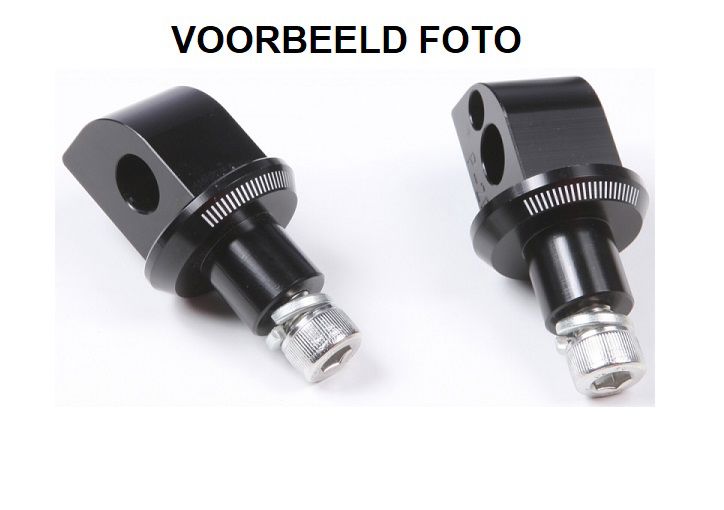 Voetsteunadapters achterzijde van Puig voor BMW R1200GS / S1000XR