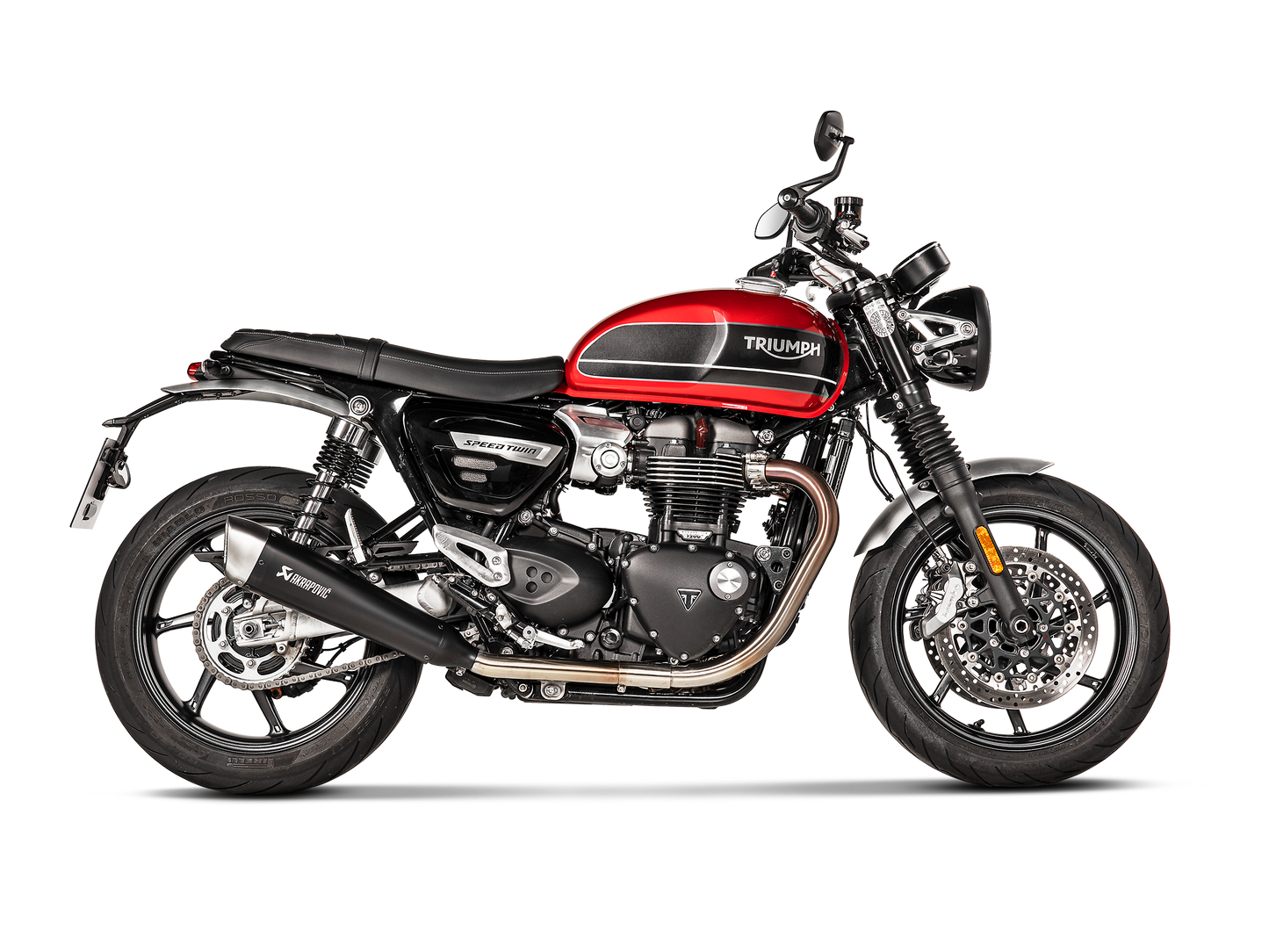 Akrapovič Uitlaat - Triumph Speed Twin 2019-2020 & meer - Slip-On Line (Titanium)