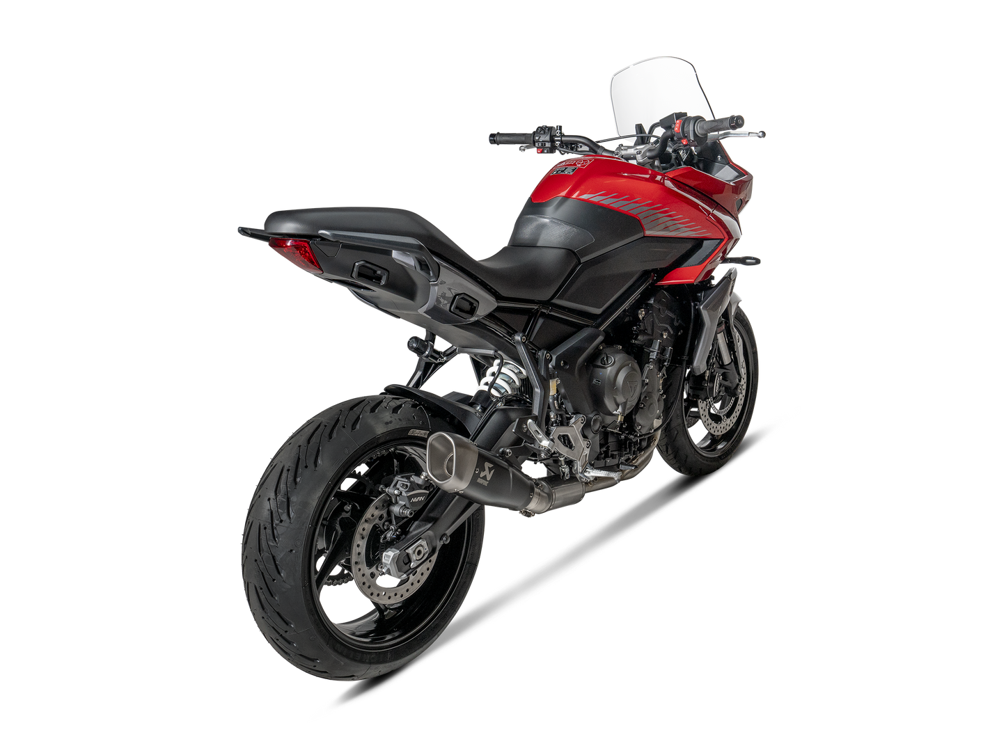 Akrapovič Uitlaat - Triumph Daytona 660 2024-2026 | Tiger Sport 660 2024-2026 | Trident 660 2021-2026 - Racing Line (Titanium) - Motor Accessoires