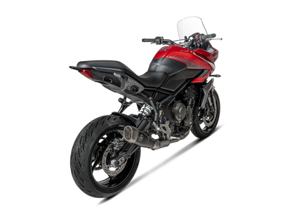 Akrapovič Uitlaat - Triumph Daytona 660 2024-2026 | Tiger Sport 660 2024-2026 | Trident 660 2021-2026 - Racing Line (Titanium) - Motor Accessoires