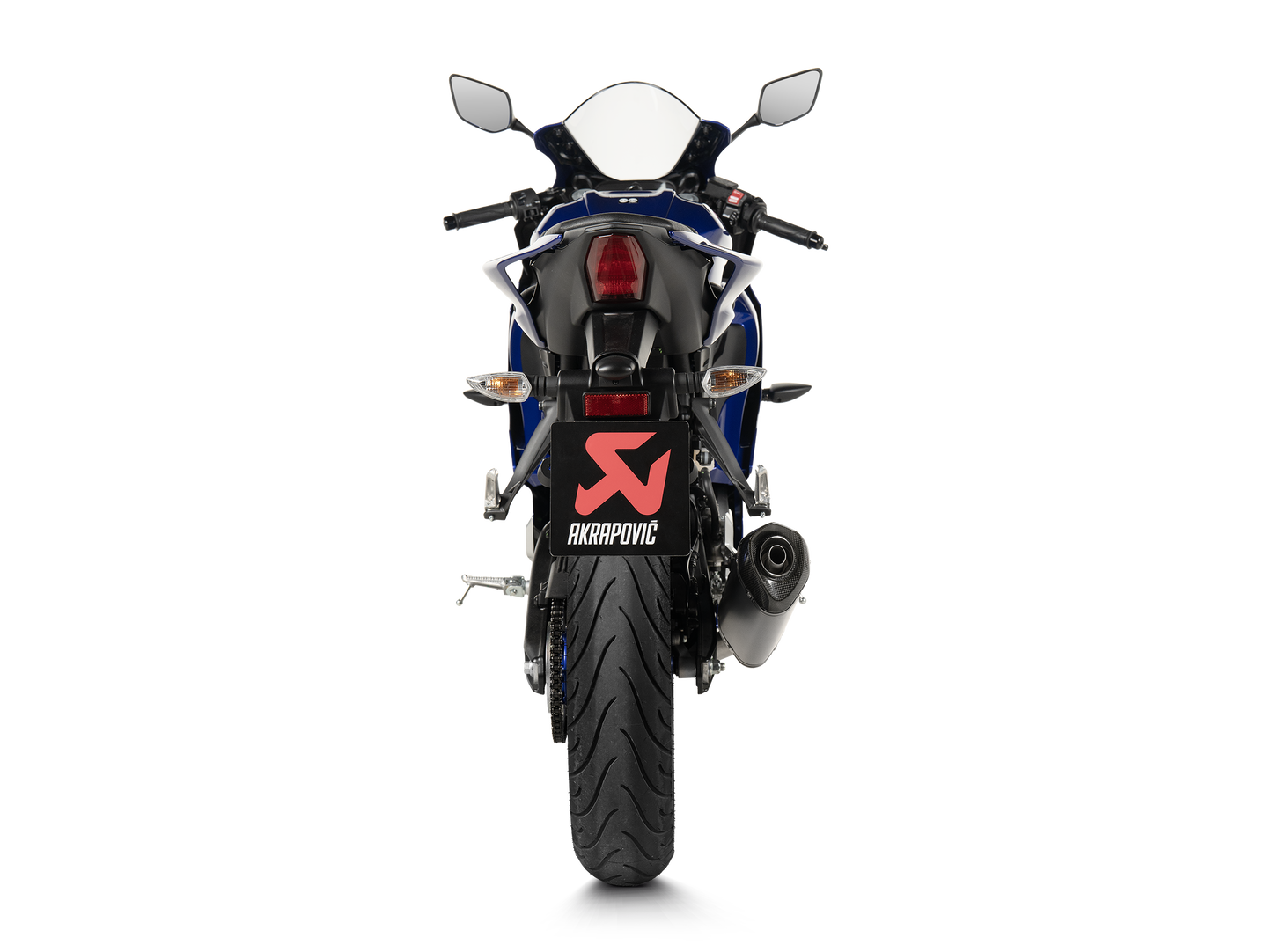 Akrapovič Uitlaat - Yamaha MT-125 2021-2026 | R125 2021-2026 | YZF-R25 2021-2026 - Racing Line (Titanium) - Motor Accessoires