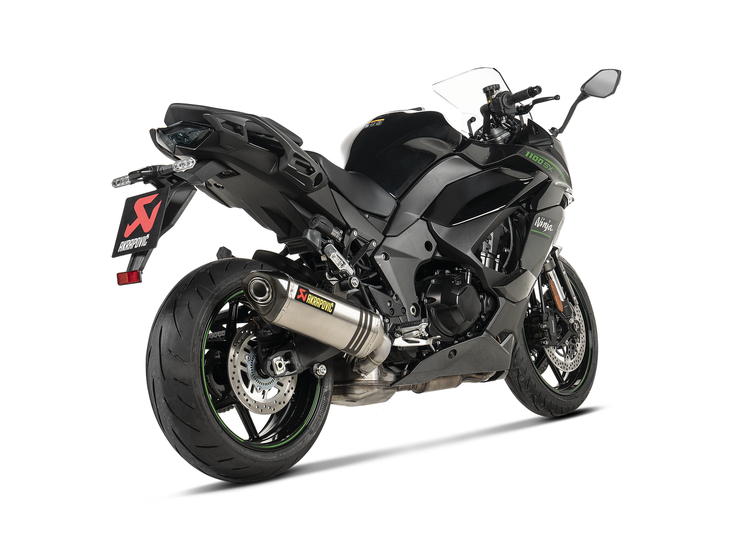Akrapovič Uitlaat - Kawasaki Ninja 1000SX 2020-202 & meer - Slip-On Line (Titanium)