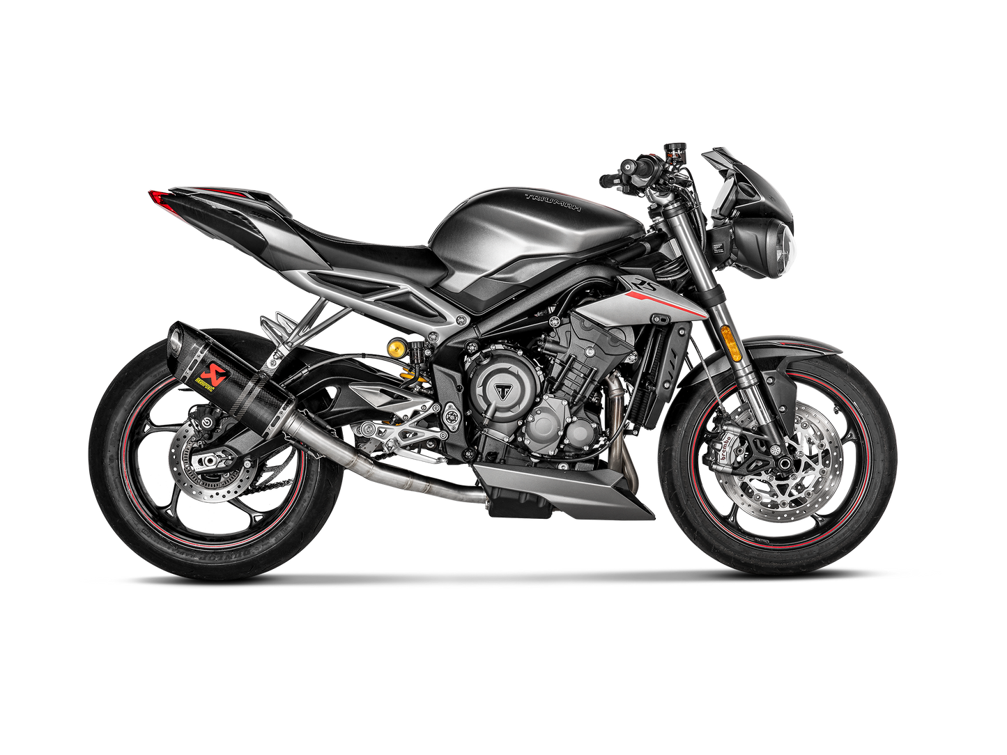 Akrapovič Uitlaat - Triumph Street Triple / Dayton & meer - Slip-On Line (Carbon)