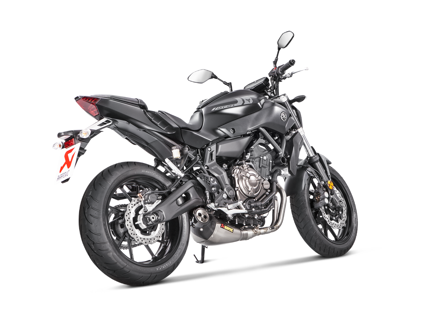 Akrapovič Uitlaat - Yamaha MT-07/FZ-07 2014-2020 | TRACER 700 / GT 2016-2019 | XSR 700 / XTribute 2016-2020 - Racing Line (Titanium) MT-07 - Motor Accessoires